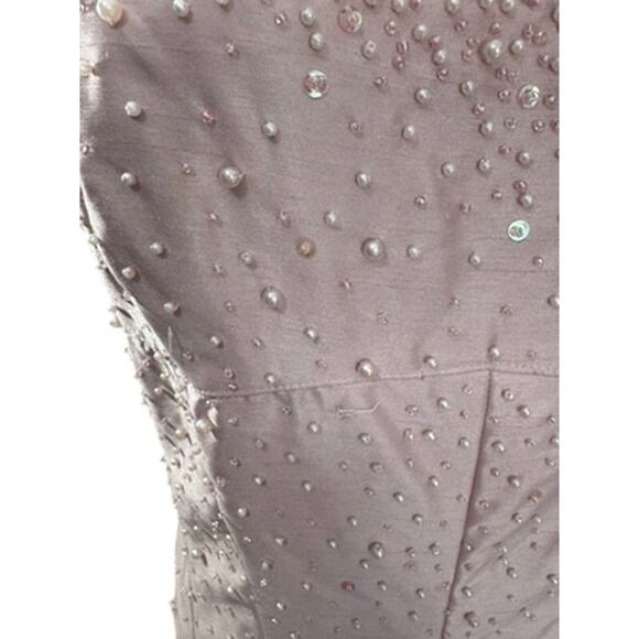 NWT! "KAREN MILLER" 2 Pc. Formal Dress Maxi W/ Blazer SZ 16 Beaded Vintage Prom - Picture 3 of 16